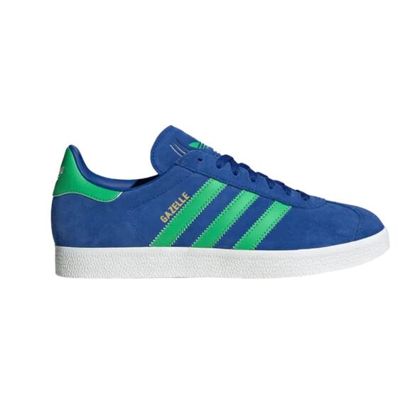 NEW ADIDAS ORIGINALS Gazelle Men's US 12 Royal Blue/ Green - Picture 1 of 5